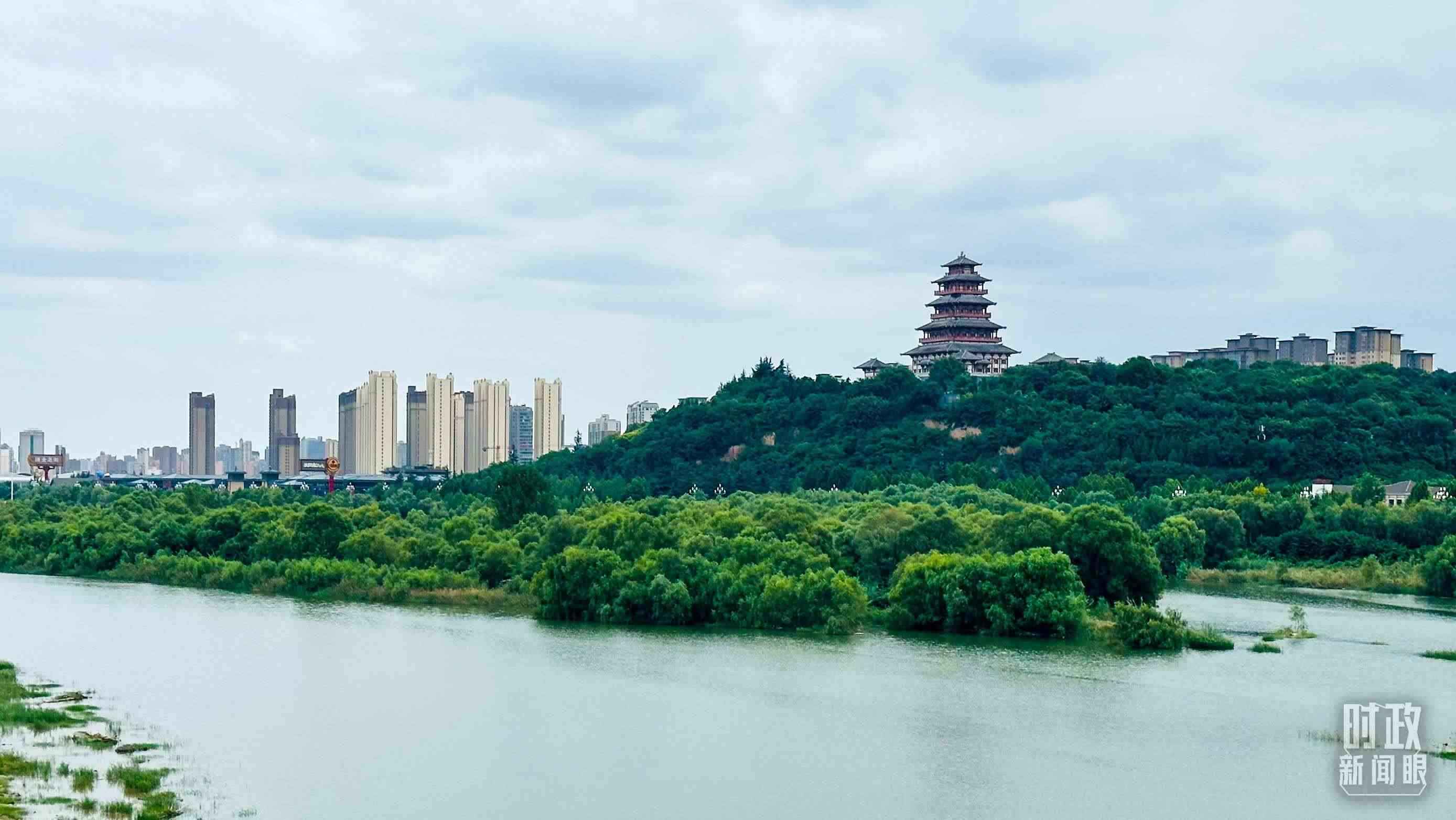 △黃河的第一大支流——渭河。（總臺央視記者范一鳴拍攝）