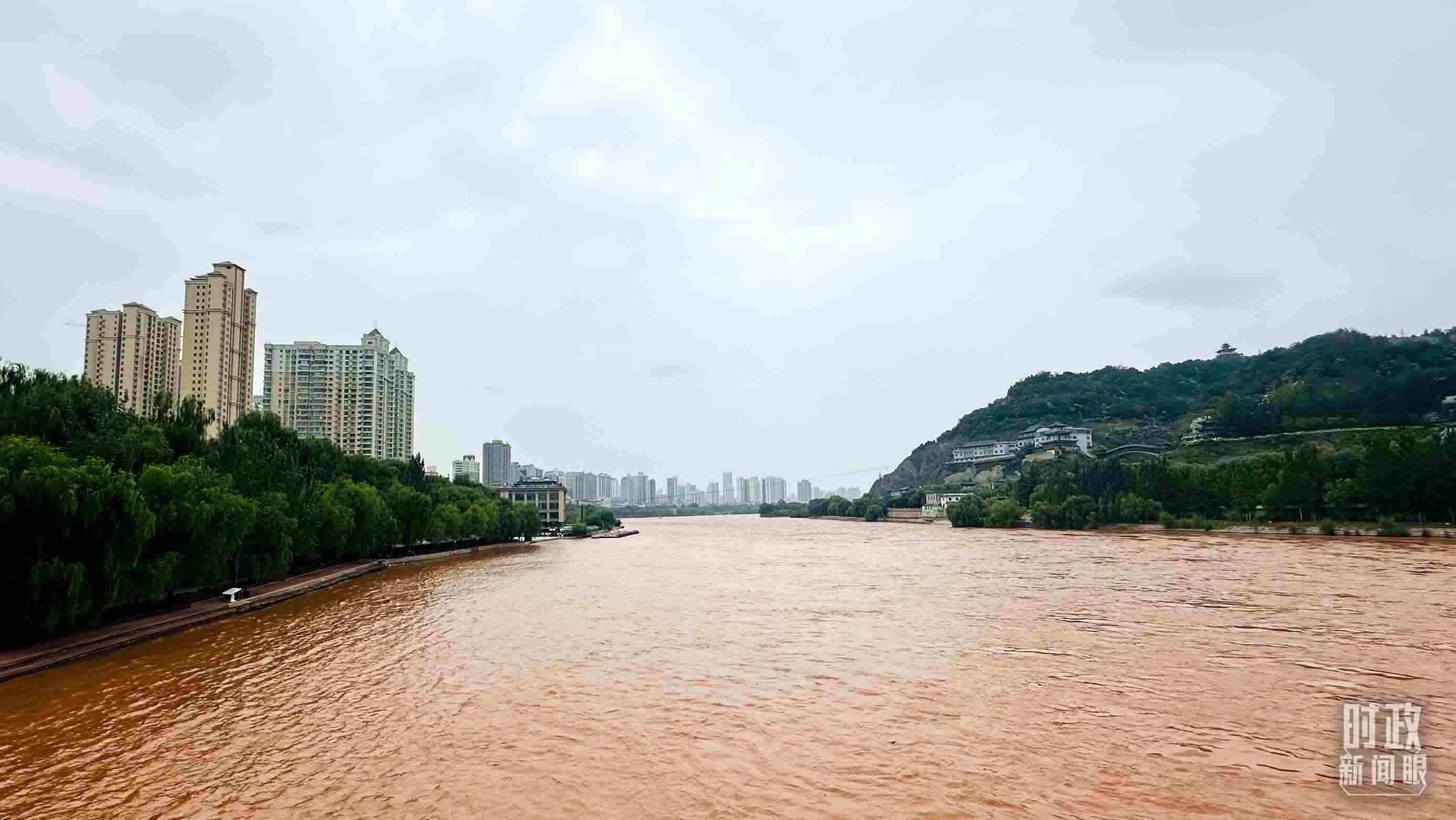 △黃河蘭州段。（總臺央視記者范一鳴拍攝）