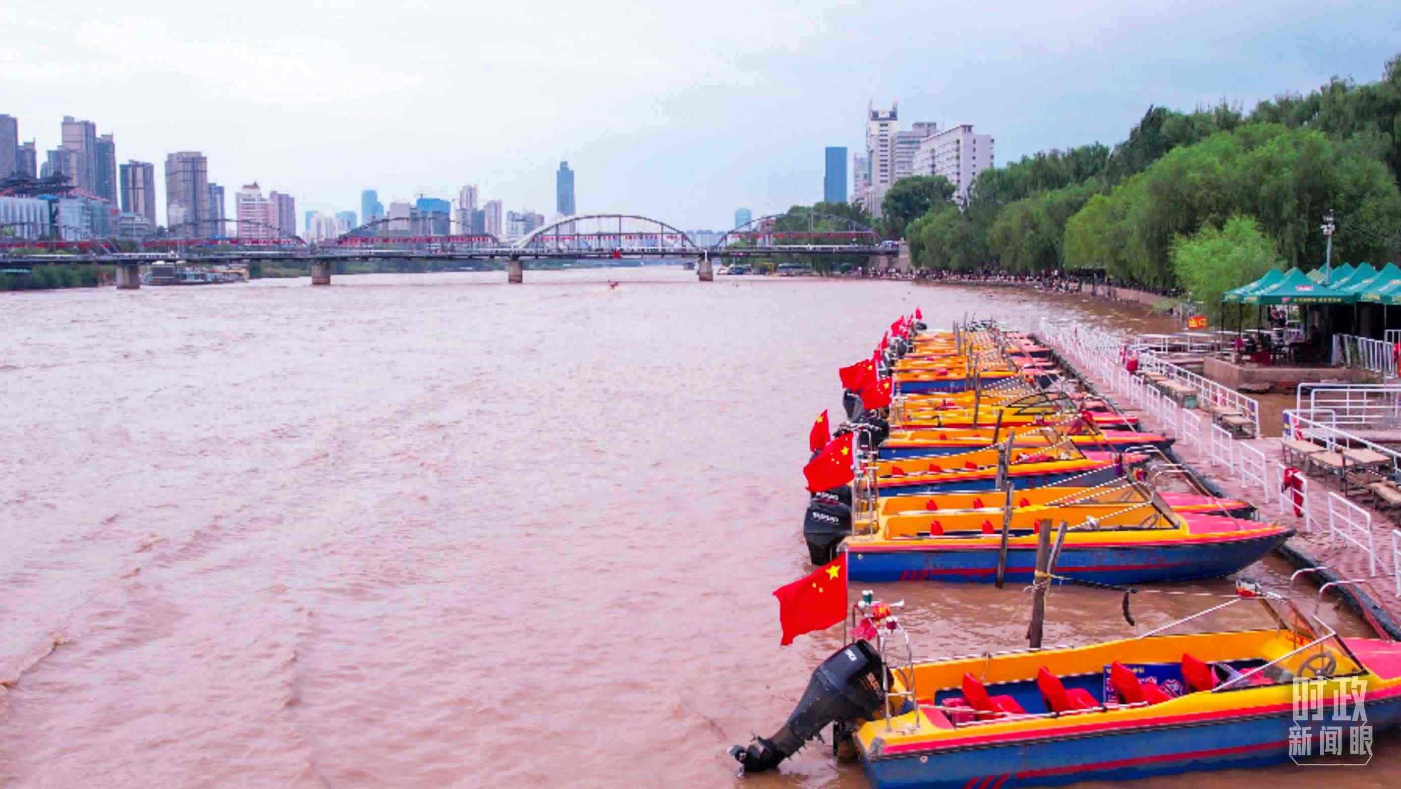 △黃河蘭州段。（總臺記者張吉瑞拍攝）