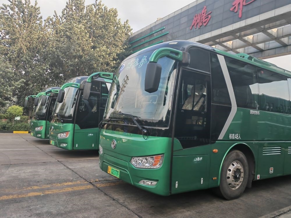 2024年9月4日拍攝的鵬飛集團(tuán)的氫能大巴車。新華社記者 王勁玉 攝