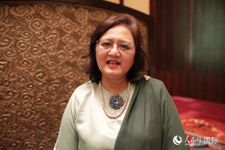 馬來西亞高教部高教司司長阿茲琳達接受人民網(wǎng)采訪。人民網(wǎng) 王婧攝
