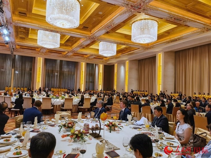 慶祝中俄建交75周年招待會(huì)在京舉行。人民網(wǎng)記者 李明琪攝