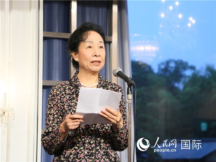 中國(guó)商務(wù)部原部長(zhǎng)助理郭莉致辭。人民網(wǎng) 許可攝