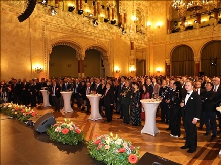 招待會現(xiàn)場。中國駐匈牙利大使館供圖