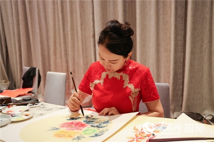 中國(guó)傳統(tǒng)文化展示。人民網(wǎng)記者任皓宇攝