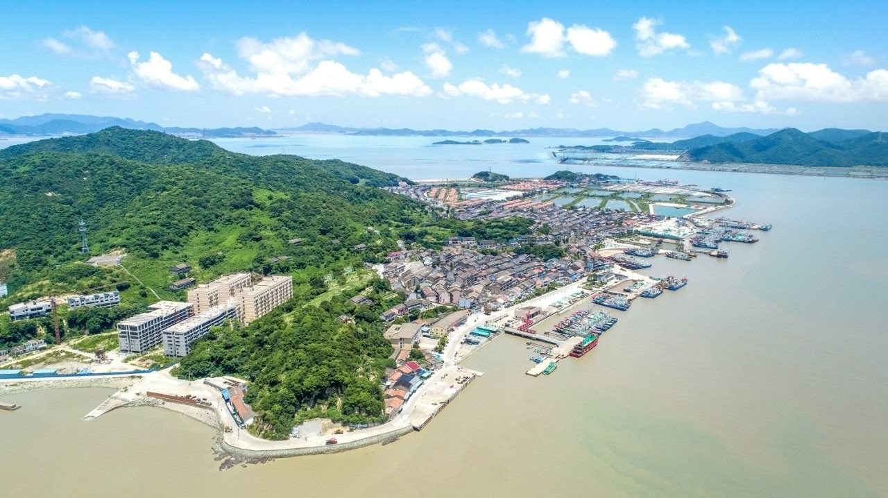 航拍視角看今日螞蟻島。螞蟻島管委會供圖