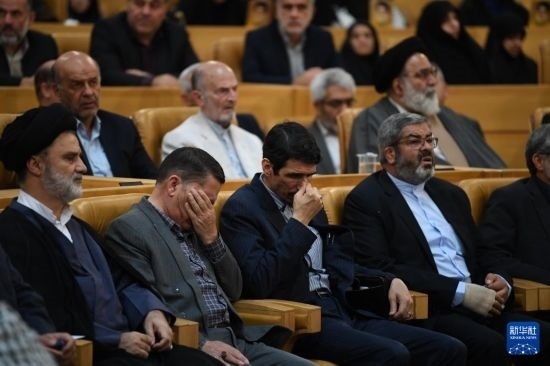 這是10月7日在伊朗首都德黑蘭拍攝的第七屆聲援巴勒斯坦兒童和青少年國際會議現(xiàn)場。新華社記者 沙達提 攝