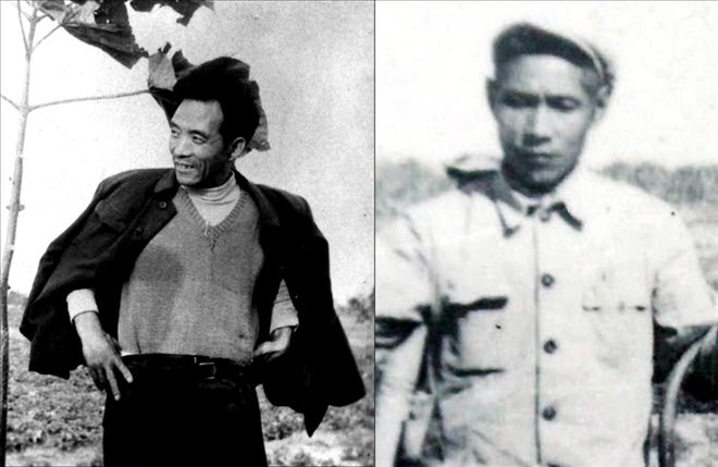 拼版照片：左圖為焦裕祿資料照片；右圖為谷文昌資料照片。