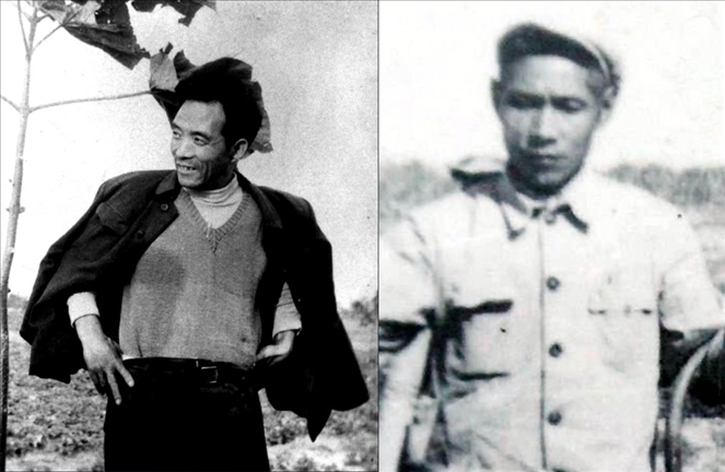 拼版照片：左圖為焦裕祿資料照片；右圖為谷文昌資料照片。