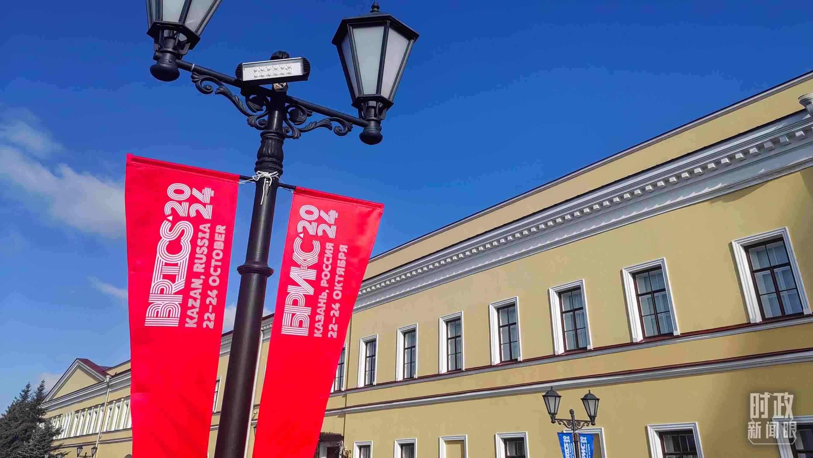 △ 喀山街頭。（總臺(tái)央視記者王萌萌拍攝）