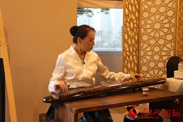 中國傳統(tǒng)文化展示。人民網(wǎng)記者 任皓宇攝