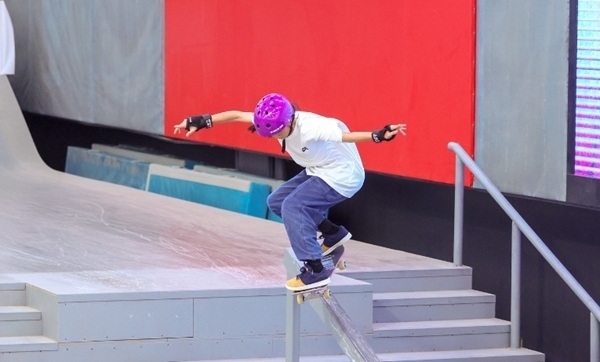 崔宸曦在比賽中。賽事組委會(huì)供圖