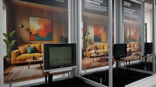 海信顯示技術(shù)展示畫作。海信南非公司供圖