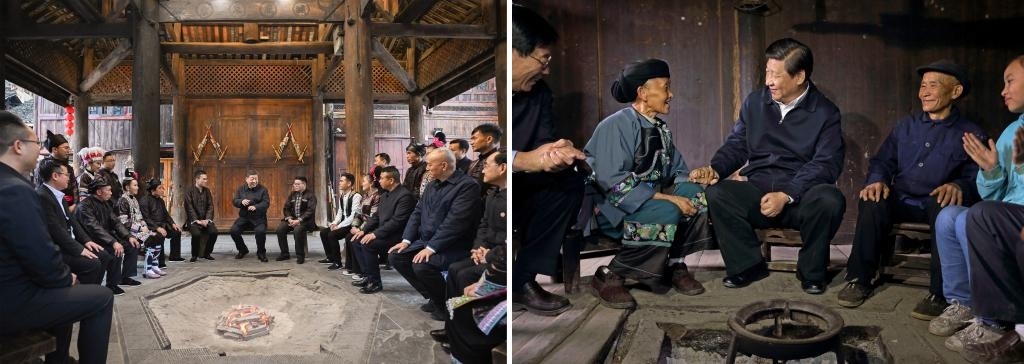 左圖由新華社記者謝環(huán)馳拍攝；右圖由新華社記者蘭紅光拍攝。