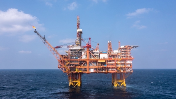 我國(guó)首個(gè)海上CCUS項(xiàng)目設(shè)施恩平15-1平臺(tái)。受訪者供圖