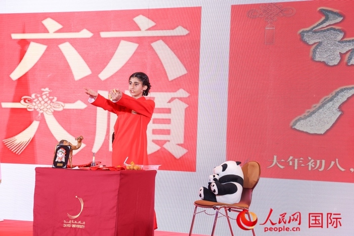 快板表演。人民網(wǎng)記者任皓宇攝